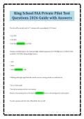 King School FAA Private Pilot Test&NewLine;Questions 2026 Guide with Answers