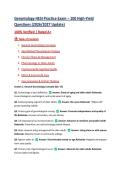 Gerontology HESI Practice Exam &ndash; 100 High-Yield Questions &lpar;2026&sol;2027 Update&rpar; &vert; Comprehensive Practice Questions with Detailed Answer Explanations