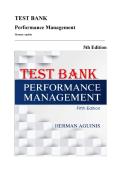 Test Bank &mdash; Performance Management&comma; 5th Edition &lpar;Herman Aguinis&comma; 2023&rpar; &vert; All Chapters 1-11 Covered&NewLine;