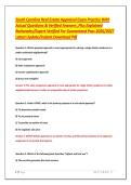 South Carolina Real Estate Appraisal Exam Practice With Actual Questions & Verified Answers &comma;Plus Explained Rationales&sol;Expert Verified For Guaranteed Pass 2026&sol;2027 Latest Update&sol;Instant Download Pdf