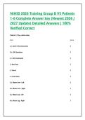 NIHSS 2026 Training Group B V5 Patients 1-6 Complete Answer key &lpar;Newest 2026 &sol; 2027 Update&rpar; Detailed Answers &vert; 100&percnt; Verified Correct