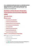 New Mexico Contractor Business and Law Exam &lpar;2026&sol;2027&rpar; &ndash; Complete Practice Questions & Verified Correct Answers for Licensing Exam Preparation