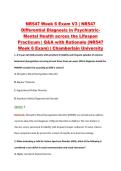 NR 547 Week 6 Exam V1&ndash;V3 &vert; NR 547 Differential Diagnosis in Psychiatric Mental Health across the Lifespan Practicum &vert; Chamberlain University &vert; Q&A with Rationale &lpar;Chamberlain NR547 Week 6 Exam&rpar;
