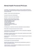 Mental Health Proctored PN Exam&period; Questions and Answers Fully Solved