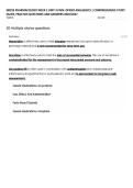 NR293 PHARMACOLOGY WEEK 2 UNIT 3 PAIN&colon; OPIOID ANALGESICS &vert; COMPREHENSIVE STUDY GUIDE&comma; PRACTICE QUESTIONS AND ANSWERS 2026&sol;2027