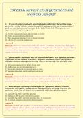 CDT EXAM NEWEST EXAM QUESTIONS AND ANSWERS 2026-2027 - Comprehensive Dental and Medical Board Review