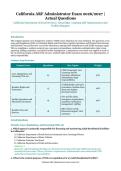 California ARF Administrator Exam &ndash; California Department of Social Services &ndash; 2026&sol;2027 Edition &ndash; Questions and Answers for Aspiring ARF Administrators and Facility Managers&NewLine;