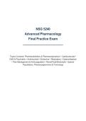 NSG 5240&NewLine;Advanced Pharmacology Final Exam Questions and Answers&vert;South College&vert; Latest Update