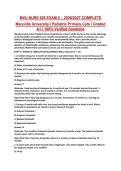  NURS 629 Exam 2 &ndash; Pediatric Primary Care&comma; Maryville University &lpar;2027&sol;2028&rpar; Comprehensive Study Guide and Practice Questions