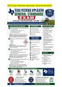Texas Pesticide Applicator General Standards Core Exam Practice Questions