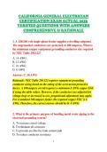 CALIFORNIA GENERAL ELECTRICIAN &NewLine;CERTIFICATION EXAM ACTUAL 2026 &NewLine;VERIFIED QUESTIONS WITH ANSWERS &NewLine;COMPREHENSIVE & RATIONALE 