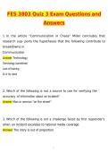 ULTIMATE FES Bundled Exams 2026&ndash;2027 &vert; Comprehensive FES Study Guide & Practice Questions &vert; FES Exam Review &vert; FES 3803 Quiz 3&comma; Written Assessment&comma; Core Concepts&comma; Practice Tests & Detailed Answer Explanations &vert; Academic & Certification Exam Preparation &vert; I