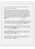 ECE 200 Test Review Exam questions and answers&NewLine;Graded A&plus; &vert; latest update&NewLine;The heart of a typical MOS transistor used in a CMOS integrated circuit is a&NewLine;capacitor&comma; which consists of a thin layer of oxide &lpar;silicon or hafnium oxide&rpar;&NewLine;sandwiched between meta
