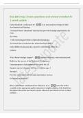 ECE 200 chap 1 Exam questions and answers Graded A&plus;&NewLine;&vert; latest update&NewLine;Early childhood is influenced by - 1&rpar; an increased knowledge of child&NewLine;development and learning&comma;&NewLine;2&rpar; research-based&comma; intentional curricula that provides learning opportunities for&NewLine;even