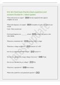 ECE 101 Final Exam Practice Exam questions and&NewLine;answers Graded A&plus; &vert; latest update&NewLine;What is the period of a signal&quest; - The time required for the signal to&NewLine;complete one cycle&NewLine;What is the frequency of a signal&quest; - The number of cycles completed in one&NewLine;secon