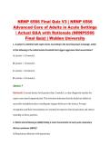 NRNP 6566 Final Exam V1&ndash;V3 &vert; NRNP 6566 Advanced Care of Adults in Acute Settings &vert; Walden University &vert; Actual Q&A with Rationale &lpar;NRNP6566 Final Exam&rpar;