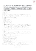 NUR 242 &ndash; MEDICAL-SURGICAL NURSING EXAM 2 GALEN COLLEGE OF NURSING QUESTIONS AND VERIFIED ANSWERS WITH RATIONALES GRADED A&plus; LATEST
