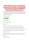 NRNP 6566 Week 9 Quiz V1&ndash;V3 &vert; NRNP 6566 Advanced Care of Adults in Acute Settings &vert; Walden University &vert; Actual Q&A with Rationale &lpar;Walden NRNP6566 Week 9 Quiz&rpar;