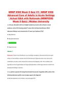 NRNP 6566 Week 8 Quiz V1&ndash;V3 &vert; NRNP 6566 Advanced Care of Adults in Acute Settings &vert; Walden University &vert; Actual Q&A with Rationale &lpar;NRNP6566 Week 8 Quiz&rpar;