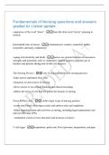 Fundamentals of Nursing questions and answers&NewLine;graded A&plus; &vert; latest update&NewLine;origination of the word "nurse" - from the latin word "nutrix" meaning to&NewLine;nourish&NewLine;Interrelated roles of nurses - communicator&comma; teacher&comma; counselor&comma; lead