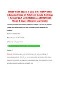 NRNP 6566 Week 5 Quiz V2 &vert; NRNP 6566 &NewLine;Advanced Care of Adults in Acute Settings &NewLine;&vert; Actual Q&A with Rationale &lpar;NRNP6566 &NewLine;Week 5 Quiz&rpar; &vert; Walden University 