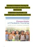 Essentials of Pediatric Nursing&comma; 5th Edition by Terri Kyle & Susan Carman&colon; Complete Test Bank &vert; Verified Exam Questions&comma; Answers & Rationales &semi; Chapters 1&ndash;29