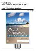 Test Bank&colon; Health Promotion Throughout the Life Span&comma; 10th Edition by Edelman - Chapters 1-25&comma; 9780323761406 &vert; Rationals Included&NewLine;