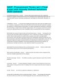 NIGP- Procurement Terms set 1 Final Exam with Already Solved Solutions 2026 Updated&period;&NewLine;&NewLine;