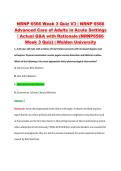 NRNP 6566 Week 3 Quiz V1&ndash;V3 &vert; NRNP 6566 Advanced Care of Adults in Acute Settings &vert; Walden University &vert; Actual Q&A with Rationale &lpar;NRNP6566 Week 3 Quiz&rpar;