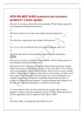 HESI RN MED SURG questions and answers&NewLine;graded A&plus; &vert; latest update&NewLine;The nurse is assessing a client with acute pancreatitis&period; Which finding requires the&NewLine;most immediate intervention by the nurse&quest;&NewLine;A&period;&NewLine;The client's amylase level is three times higher 