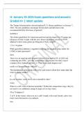 H- January 25 2026 Exam questions and answers&NewLine;Graded A&plus; &vert; latest update&NewLine;The Trump Administration released updated U&period;S&period; dietary guidelines on January 7&comma;&NewLine;2026&period; The new guidelines encourage full-fat dairy and did what to the&NewLine;recommended daily allowance o