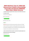 NRNP 6566 Week 4 Quiz V1&ndash;V3 &vert; NRNP 6566 Advanced Care of Adults in Acute Settings &vert; Walden University &vert; Actual Q&A with Rationale &lpar;NRNP6566 Week 4 Quiz&rpar;