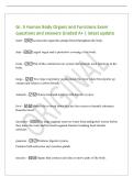Gr&period; 5 Human Body Organs and Functions Exam&NewLine;questions and answers Graded A&plus; &vert; latest update&NewLine;heart - A muscular organ that pumps blood throughout the body&period;&NewLine;skin - Lar
