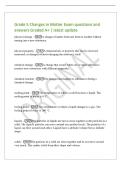 Grade 5 Changes in Matter Exam questions and&NewLine;answers Graded A&plus; &vert; latest update&NewLine;physical change - A change of matter from one form to another without&NewLine;turning into a new substance&period;&NewLine;physical propert