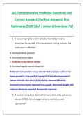 ATI Comprehensive Predictor Questions and &NewLine;Correct Answers &lpar;Verified Answers&rpar; Plus &NewLine;Rationales 2026 Q&A &vert; Instant Download Pdf 