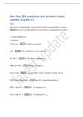 Gen fam 320 questions and answers latest&NewLine;update&vert; Graded A&plus;&NewLine;False&comma;&NewLine;The use of a self-propelled conveyor belt is NOT recommended by Airbus -&NewLine;The use of a self-propelled conveyor belt is recommended by Airbus&NewLine;1&period; Airspeed Indicator&NewLine;2 Altimeter&NewLine;3&period; Horiz