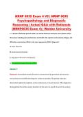 NRNP 6635 Exam 4 V2 &vert; NRNP 6635 &NewLine;Psychopathology and Diagnostic &NewLine;Reasoning &vert; Actual Q&A with Rationale &NewLine;&lpar;NRNP6635 Exam 4&rpar; &vert; Walden University
