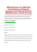NRNP 6635 Exam 4 V1&ndash;V3 &vert; NRNP 6635 Psychopathology and Diagnostic Reasoning &vert; Walden University &vert; Actual Q&A with Rationale &lpar;Walden NRNP6635 Exam 4&rpar;