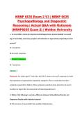 NRNP 6635 Exam 2 V1&ndash;V3 &vert; NRNP 6635 Psychopathology and Diagnostic Reasoning &vert; Walden University &vert; Actual Q&A with Rationale &lpar;Walden NRNP6635 Exam 2&rpar;