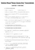 Solutions Manual Thomas Calculus Early Transcendentals