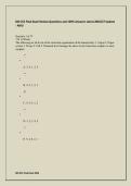 BIO 251 Final Exam Review Questions and 100&percnt; Answers Latest 2026&sol;27 Update - AMU