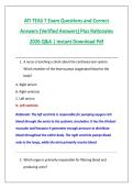 ATI TEAS 7 Exam Questions and Correct &NewLine;Answers &lpar;Verified Answers&rpar; Plus Rationales &NewLine;2026 Q&A &vert; Instant Download Pdf 