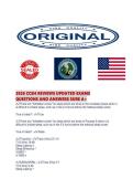 2026 CCSH REVIEWS UPDATED EXAMS QUESTIONS AND ANSWERS SURE 