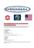 DRE COMPREHENSIVE LATEST EXAM QUESTIONS AND ANSWERS SURE