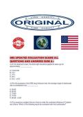 DRE UPDATED EVALUATION EXAMS ALL QUESTIONS AND ANSWERS SURE