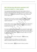 HSCI 310 Nursing Informatics questions and&NewLine;answers Graded A&plus; &vert; latest update&NewLine;Your organization acknowledges that providers want to improve their user&NewLine;experience with health information technology &lpar;IT&rpar; products&period; You want to raise&NewLine;awareness of the poten