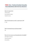 Tactical Combat Casualty Care &lpar;TCCC&rpar; &ndash; Practice Questions with Correct Answers