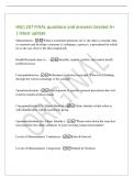 HSCI 207 FINAL questions and answers Graded A&plus;&NewLine;&vert; latest update&NewLine;Measurement - When a researcher measures&comma; he or she takes a concept&comma; idea&comma;&NewLine;or construct and develops a measure &lpar;a technique&comma; a process&comma; a procedure&rpar; by which&NewLine;he or she can observe the idea