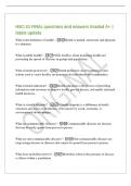 HSCI 31 FINAL questions and answers Graded A&plus; &vert;&NewLine;latest update&NewLine;What is the definition of health&quest; - Health is mental&comma; emotional&comma; and physical&semi;&NewLine;it is dynamic&period;&NewLine;What is public health&quest; - Public health is about promoting health and&NewLine;preventing the spread of 