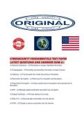 CYBERSECURITY FUNDAMENTALS TEST PAPER LATEST QUESTIONS AND ANSWERS SURE 